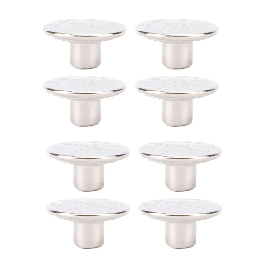 50 Set 17mm Pants Button Set Stainless Steel Letter Star Pattern Silver Decorative Button with