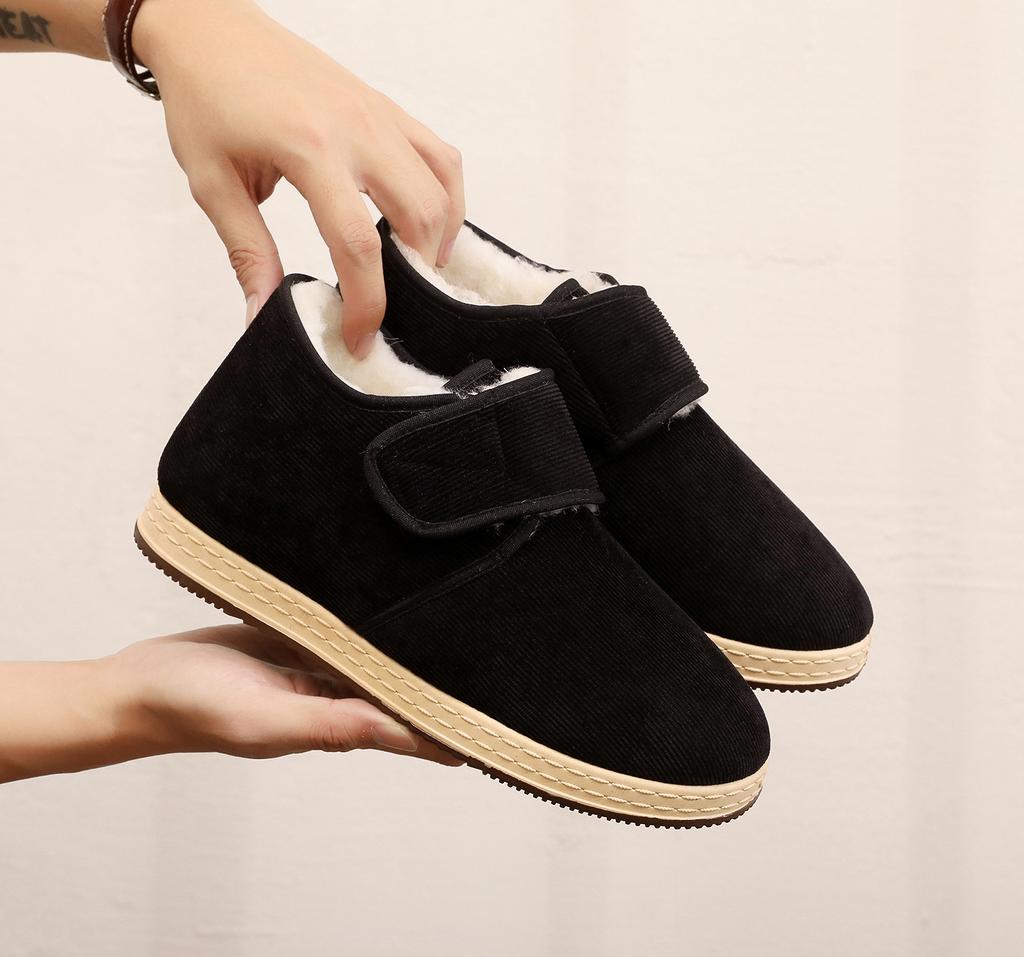 Winter new cotton shoes piled thickened lightweight casual men's shoes