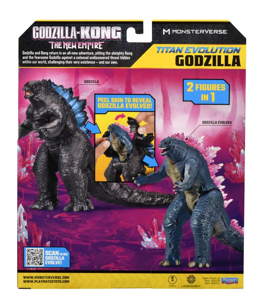 Playmates Toys Godzilla x 7 ιντσών Φιγούρα Εξέλιξης Τιτάνα Κονγκ
