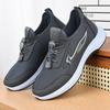Stepping shoes men's 2024 spring new men's casual single shoes soft sole breathable middle-aged and elderly dad shoes
