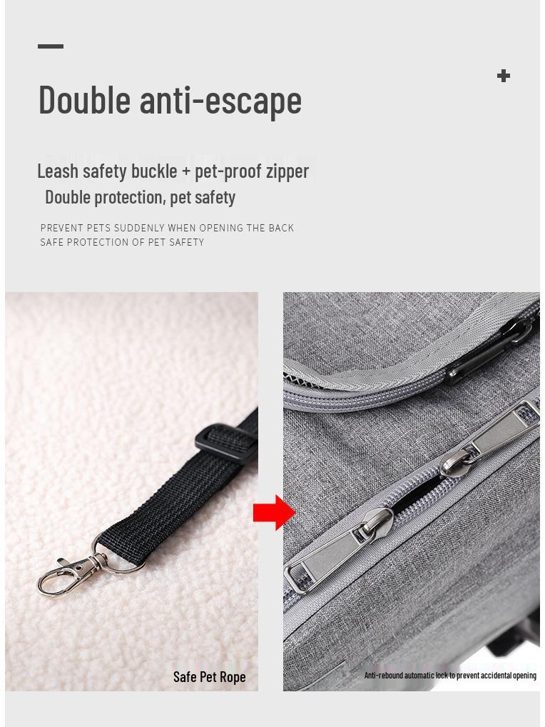 Foldable Pet Trolley: Breathable Cat & Dog Carrier