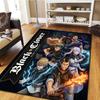 Black Clover Carpet - Living Room Bedroom Use, Home Decor Cool Movie Mat & Play Floor Mat -HE3