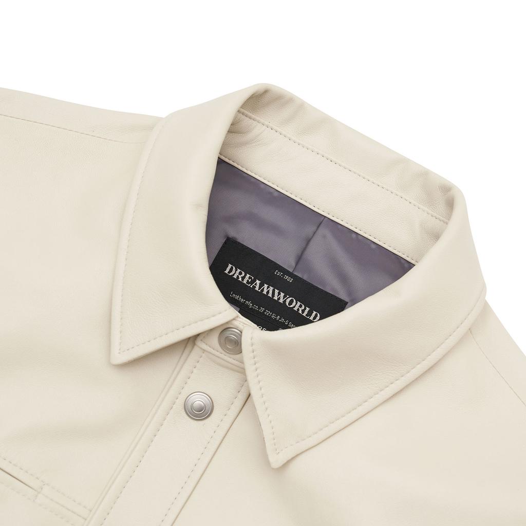 Dreamworld Lambskin Shirts Jacket (Ivory)
