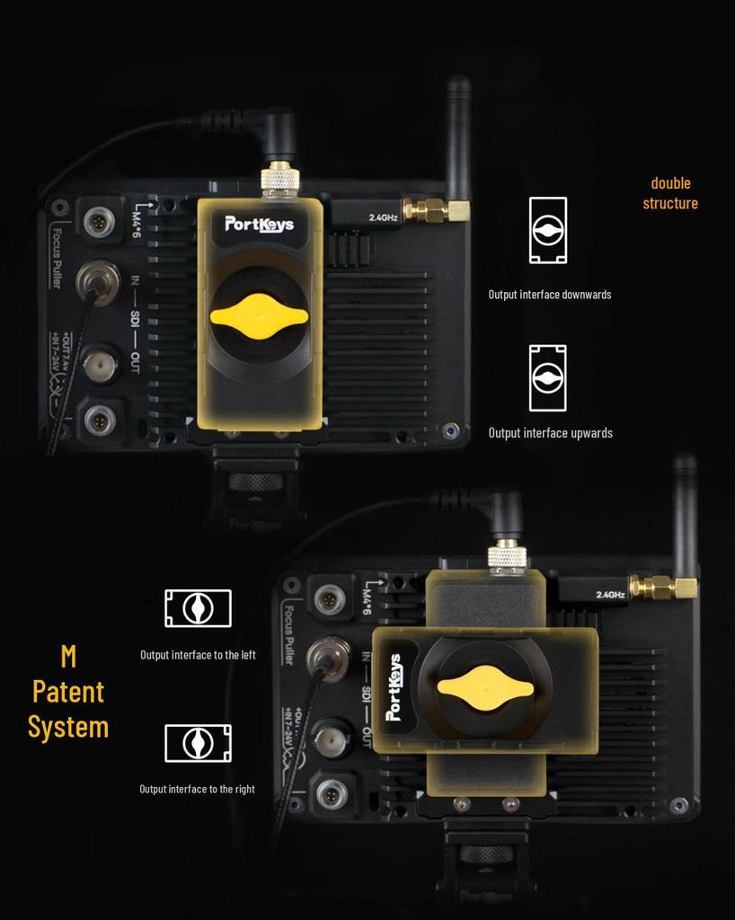 Aike BD1 Dual-Sided Dummy Battery NPF System with Switchable Monitor Power Supply and Mount