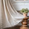 150x50cm Cotton Linen Blue Retro Orchid Fabrics Rural and Pastoral Style Handmade Curtains Handbags Handmade DIY Home Decoration