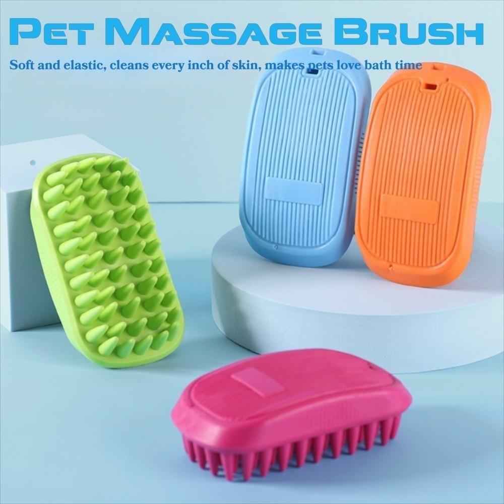Soft Pet Bath Brush Flexible Design Pet Hair Care Comb Grooming Brush for Dogs and Cats