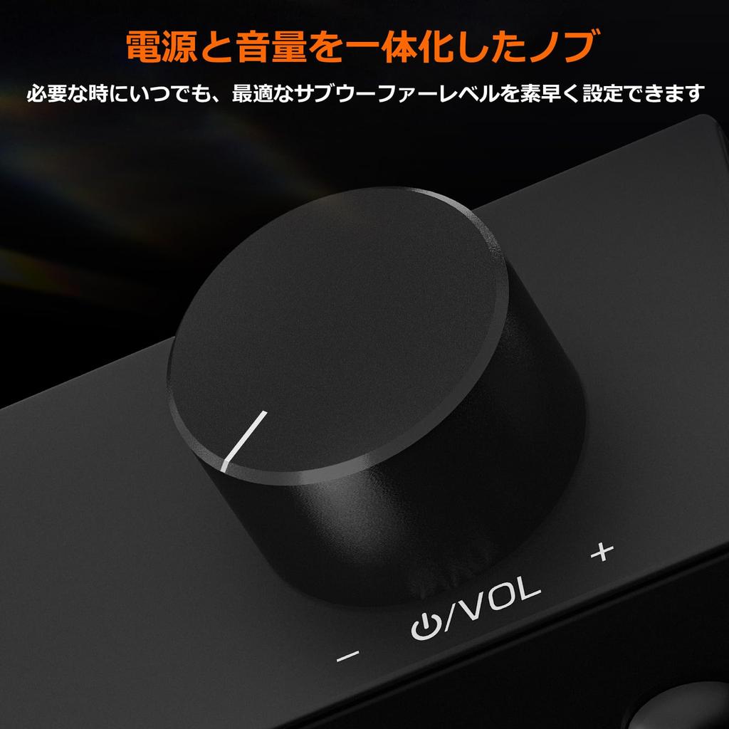 Nobsound Monoblock TPA3116 Compact HiFi Subwoofer Amplifier with Bass Adjustable Low Desktop Mountable Power Adapter NS-21G Amplifier, 100W,