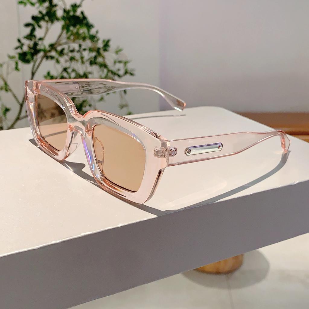 Vintage Square Sunglasses Women New In Stylish Candy Color Shades Ins Trendy Fashion Brand Korean Style Sun Glasses