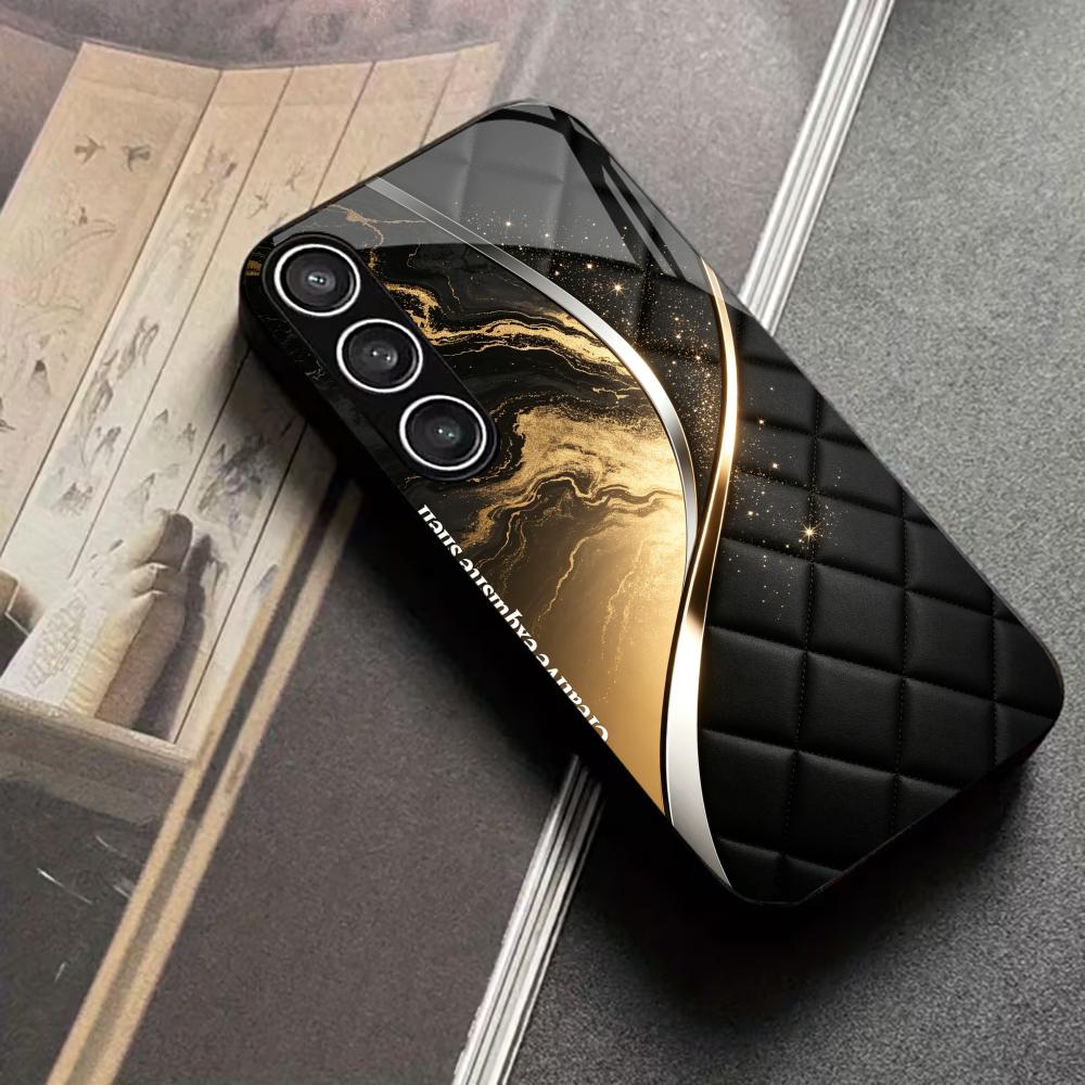 Modern Black Gold Marble s26 ultra case s25 ultra case phone case glass for Samsung Galaxy S26 S25 S24 S23 S22 FE Ultra Plus