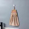 Cute Korean Coral Fleece Piglet Hand Towel for Children Absorbs Water & Doesn't Shed Hair - Perfect As a Face Towel or Small Hanging Towel.