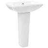 VidaXL Freestanding Washbasin with Pedestal Ceramic White 580x470x200 Mm