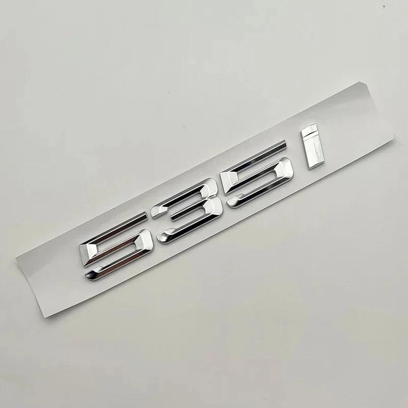 ABS 3D Chrome Car Trunk Letters 528i 535i 540i Luxury Line Xdrive Emblem Logo Sticker For BMW E60 E34 F10 G30 E39 Accessories