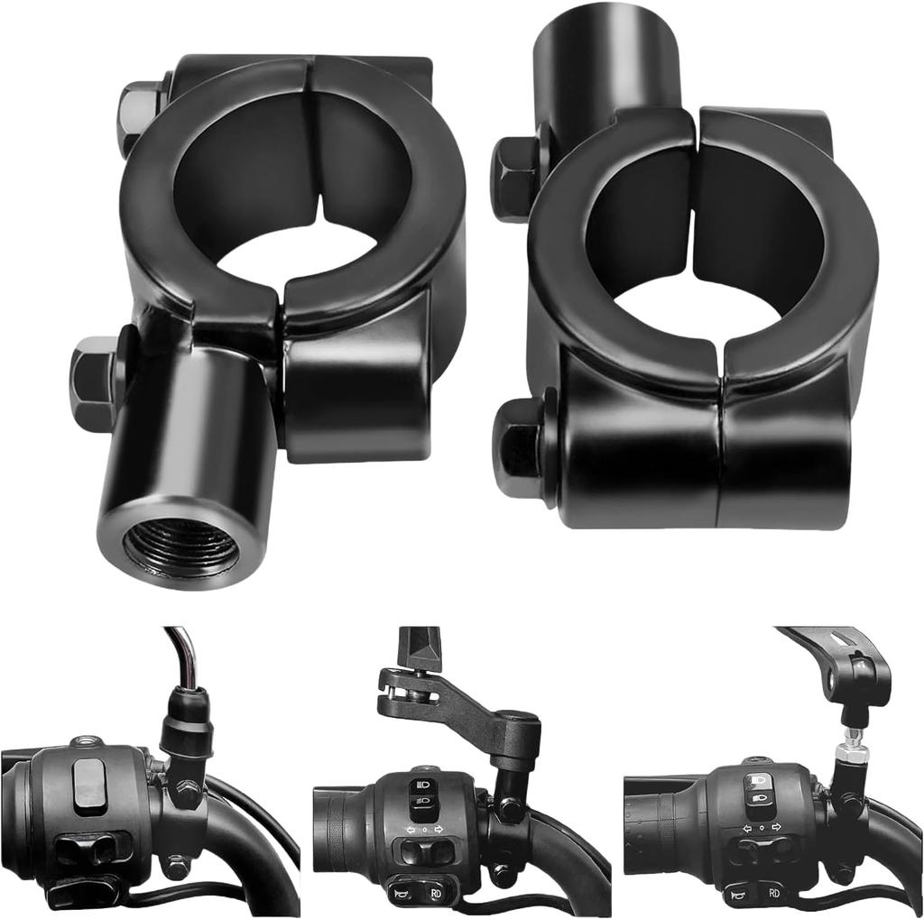 Bike Handle Compatible with DN22-25mm Mirror Holder Mount Holder Adapter