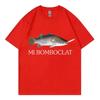 Lustiges Bomboclat Fisch Meme T-Shirt High Street Mode Trend Y2k Kurzarm T-Shirts Damen Harajuku Vintage Stil T-Shirts