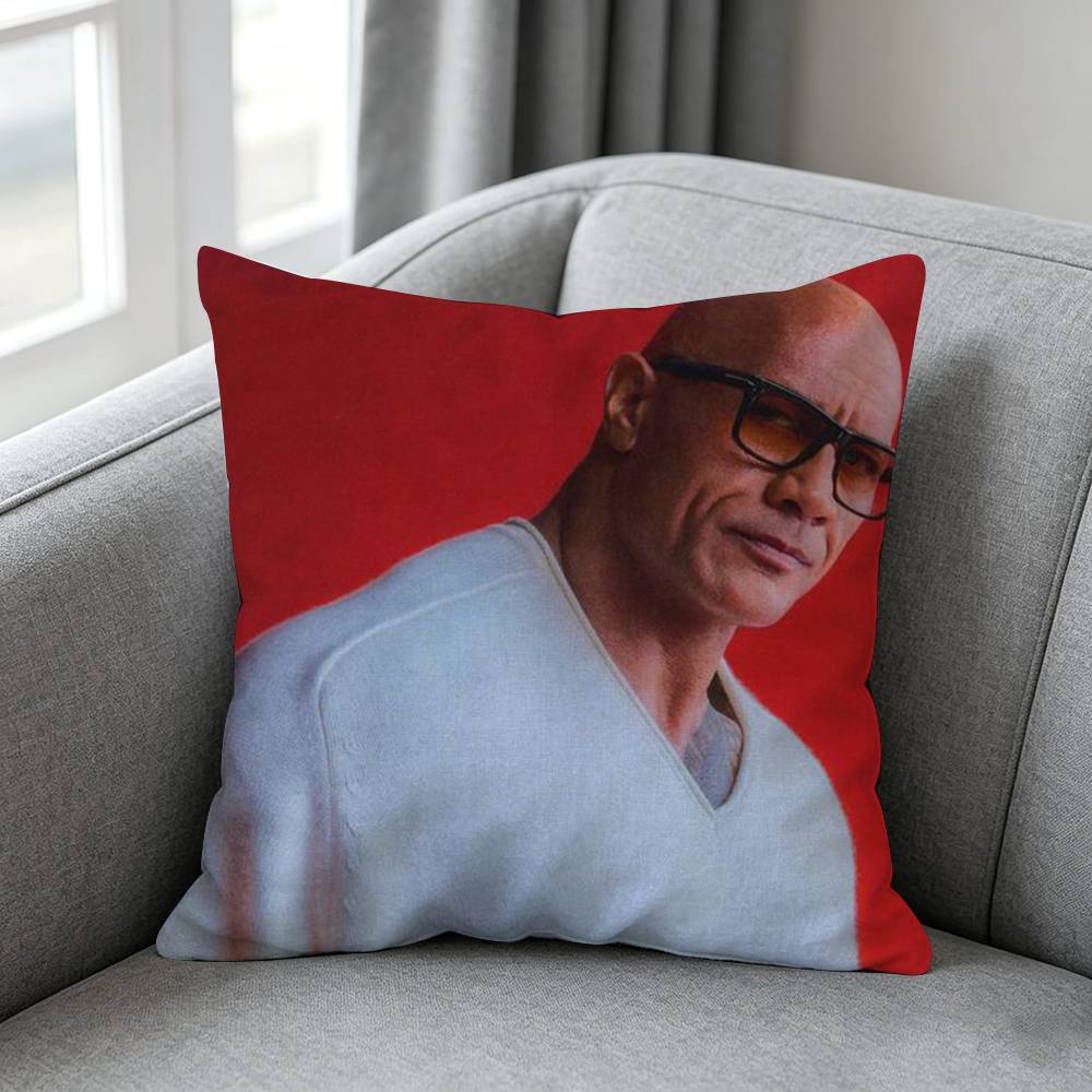 Actor Dwaynee Johnsonn Pillow Cover Simple Solid Color Design Surprise For Multiple Bedroom Styles