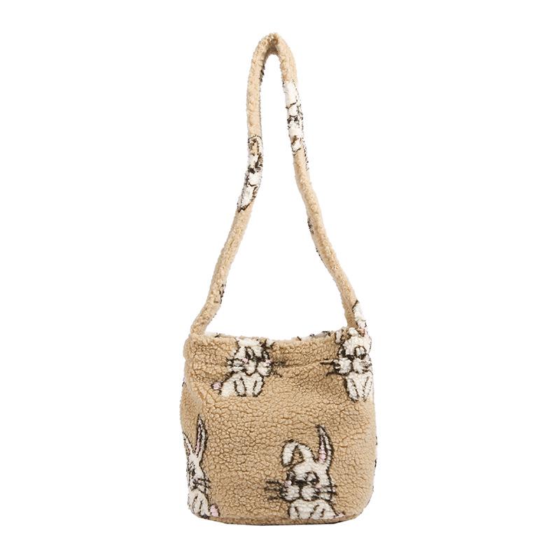 

Autumn/Winter 2025 Women s Large Capacity Fuzzy Lambswool Shoulder & Crossbody Tote Bag, Korean Style
