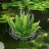 Floating Island Plant Protector Floating Island Planter 17.7inch Netting Fine Mesh Planter for Garden Pond Decoration Home
