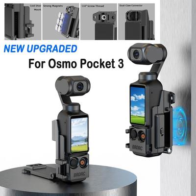 Dual-Claw Connector Magnetic Mount Stand Holder for DJI Osmo Pocket 3 Action Camera Accessories