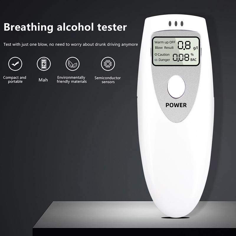 Portable Breath Alcohol Analyzer No Contacted Digital Alcohol Tester Breathalyzer Detector Alcohol Detection Lcd Screen
