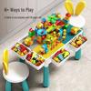 2026 New Model: Children's Educational Building Block Table, Multifunctional Puzzle Game for Ages 3-6