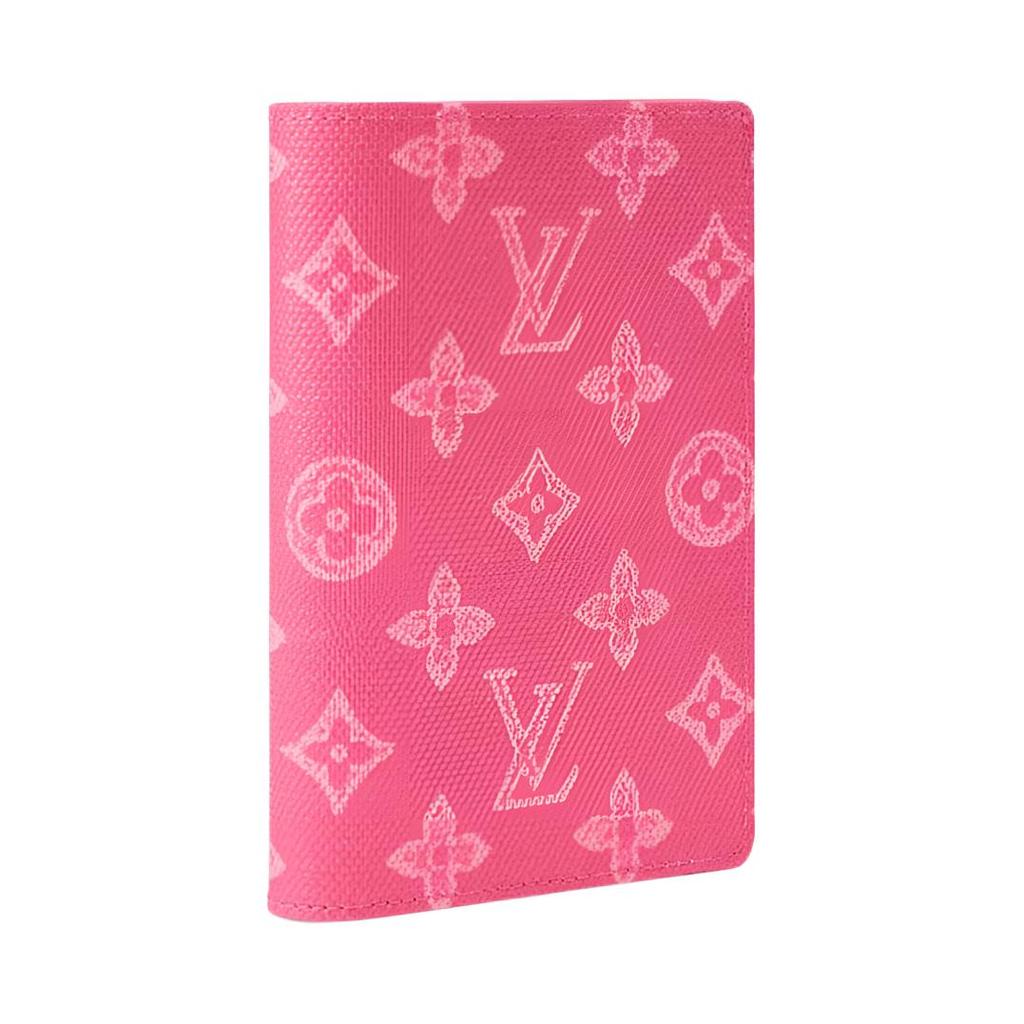 Louis Vuitton Passhülle Monogramm Origine Rose Band Leinwand Geldbörsen Damen Rosa M27615
