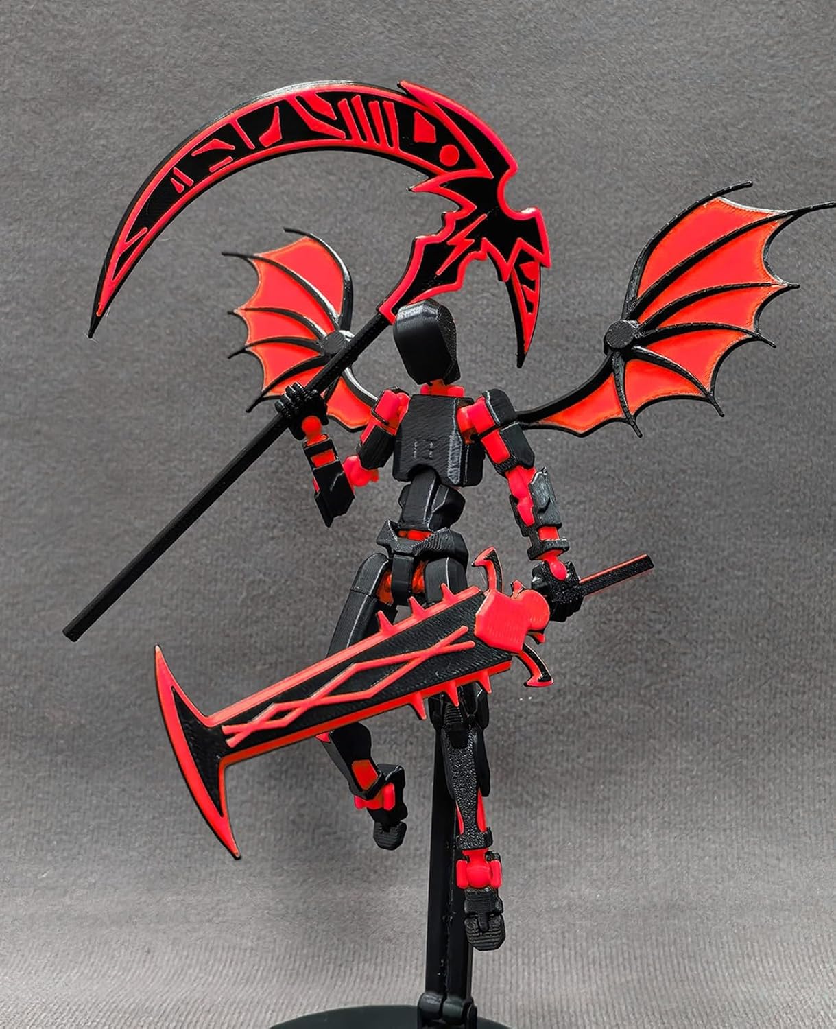T13 Action Figure Set - Titan 13 Robot, Dummy 13, 3D Printed Lucky 13 for Collectors Desktop Decorations (Assembly Completed) Black