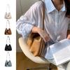 Leather- Handbags Shoulder Bags for Girl Women Carrying Purse Underarm Bag Trendy Armpit Bag Fashion Travel Journey Bag