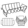 BBQ Rib Holder Metal Lamb Rib Grilling Stand Nonstick Chicken Rack BBQ Grill Accessories For Garden Barbeque Parties Family