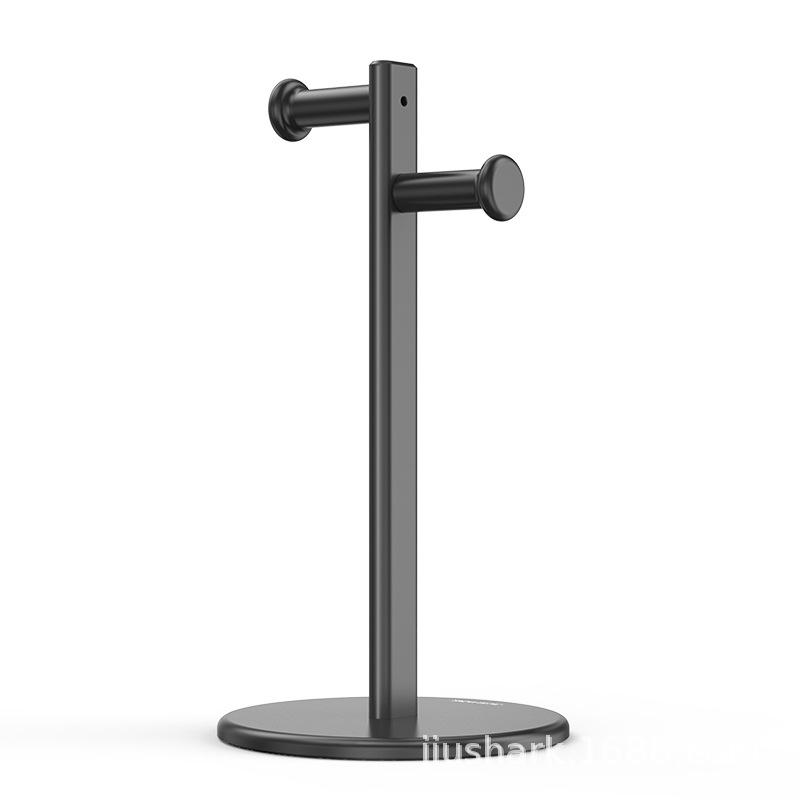 

JIUSHARK Nine Sharks Headphone Stand - 2026 Aluminum Alloy Dual Hook чёрный