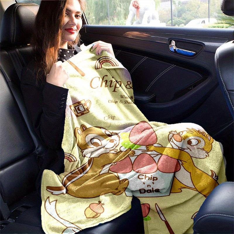 1pc, Chip & Dale Throw Blanket Soft Coverlet for Home Decor, Couch, Bed, Travel, Camping, Car, Beach, Office Nap Perfect Gift for Friends
