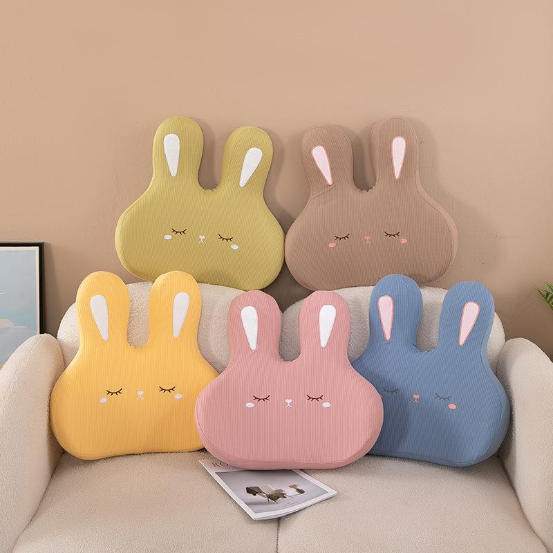 Cute Rabbit Bear Waist Leaning On The Office Work Station for A Long Time Seating Artifact Seat Waist Support Cushion Plush Toy