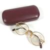 Cartier Logo Trinity Eyewear Glasses Metal Gold
