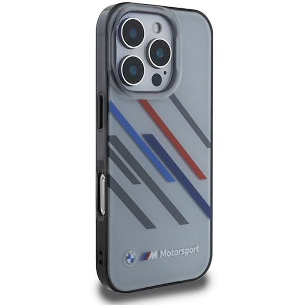 Bmw Bmhcp16L23Htrag Iphone 16 Pro 6.3   Szary/Grey Hardcase Motorsport Iml Random Stripes