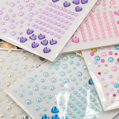 Autocolante pentru tatuaje pentru față cu strasuri de cristal DIY, de unică folosință, machiaj cu diamante, decorare autocolant acrilic, autocolant pentru ochi pentru telefon