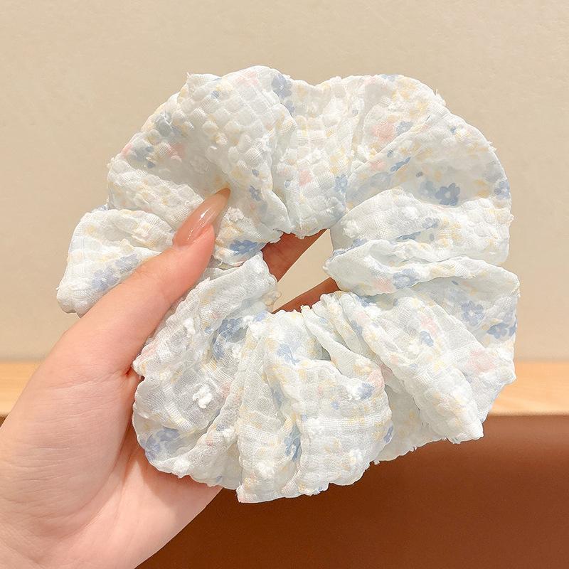Forest-style Floral Scrunchie, High-end Hair Tie, Hair Accessory, Hair Tie, Versatile Hair Band, Hair Accessory