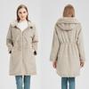 Two-sided Wearing Large Fur Collar Mid-length Fleece-lined Parkas Women's Cotton-padded Coat Thickened Jacket
