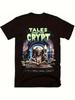 Men'S ''Tales From the Crypt'' Graphic T-Shirt - Soft Cotton Short Sleeve Crew Nec