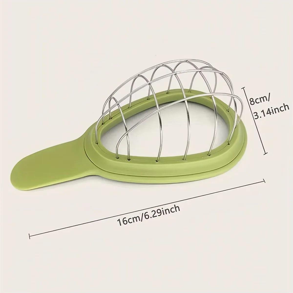 

1pc-Stainless Steel Avocado & Kiwifruit Slicer - Multifunctional Manual Fruit Cutter with Stone Remover