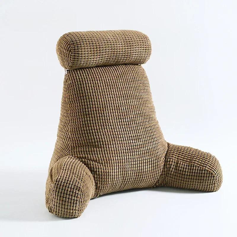 

1PC Sofa Cushion Back Pillow Removable Washable Sofa Reading Pillow Tatami Bed Back Cushion Home Decor 75x40x40/ 80x40x65cm 75X40X40CM кавовий