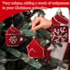 Creative Multi- Flocked Painted Christmas Tree Ornaments And Decorations