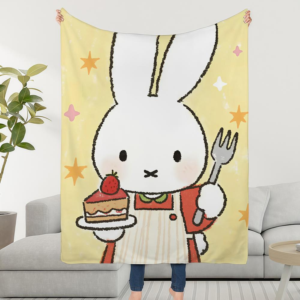 CARTOON M-MiffyS Blanket Throw Super Cosy Plush Living Room Sofa Couch Childish Birthday Gifts