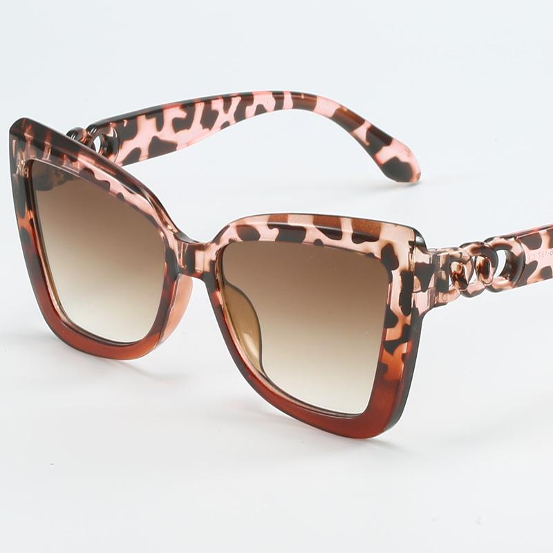 

Солнцезащитные очки «кошачий глаз» в большой оправе, простые солнцезащитные очки для уличной съемки, модные очки высокого класса.