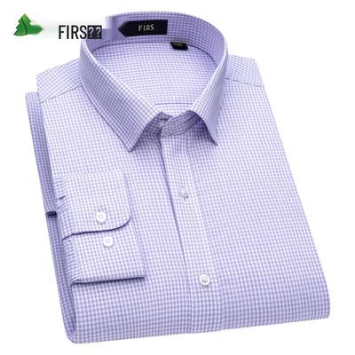 FIRS Men's Long Sleeve Plaid Business Casual Shirt