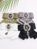 European Fashion Lapel Flower Bow Tie Brooch for Men's Wedding - Style TS318