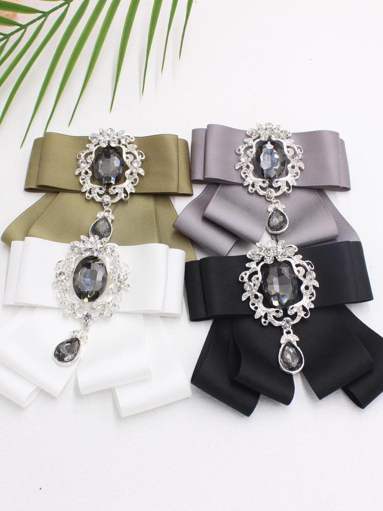 European Fashion Lapel Flower Bow Tie Brooch for Men's Wedding - Style TS318