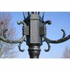Lampadaire de jardin - VIDAXL - 3 bras - Vert - Aluminium et fonte - Romantique