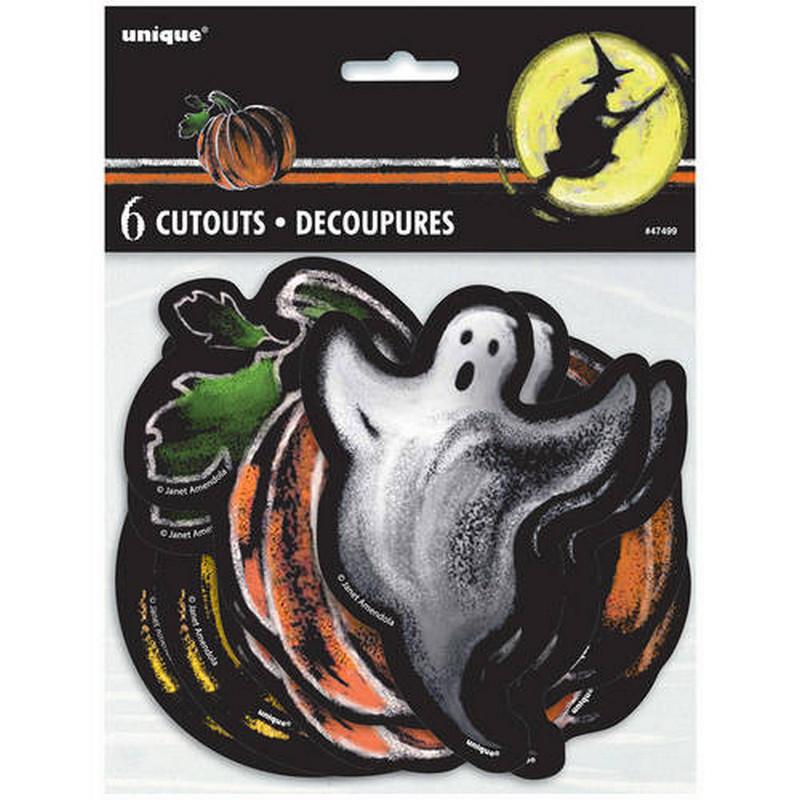 Unique Party Paper Ghost Halloween Decoration (Pack of 6)