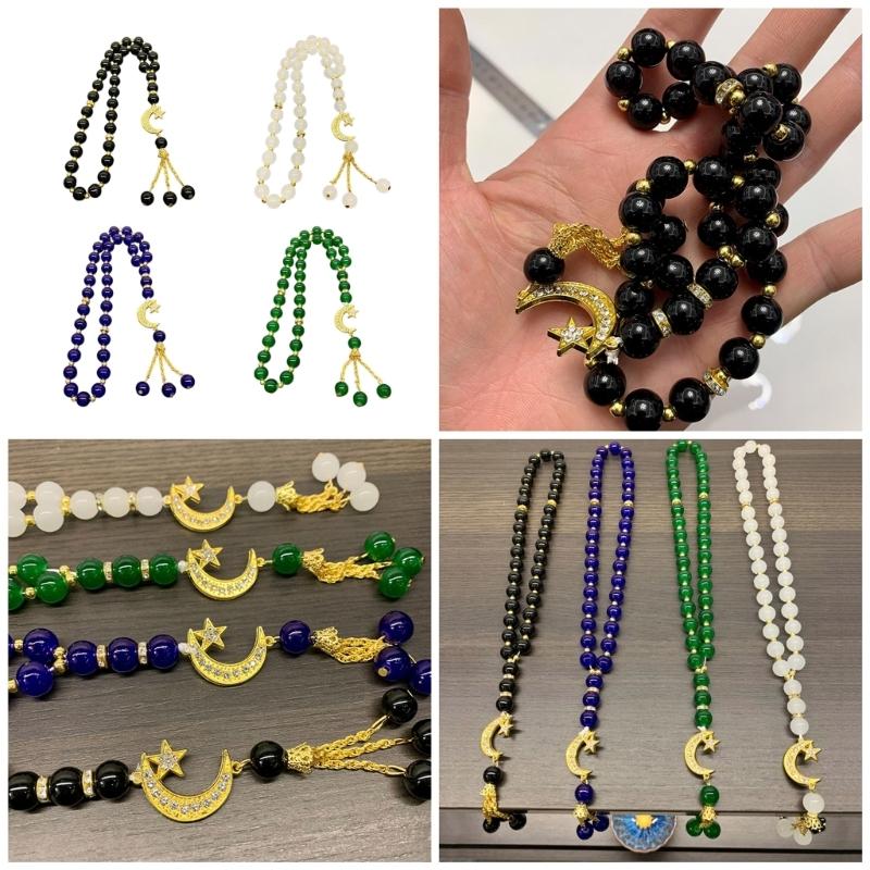 Glass Bead Bracelets Cross Pendants Rosary Bracelets Christian Hand Chain Jewelry for Baptisms Christening Prayer Gift