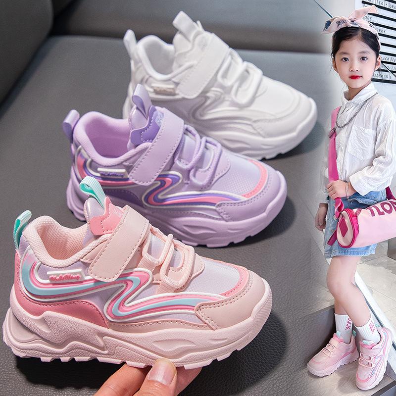 Vår Ny Mote Utendørs Gutter og Jenter Daglige Allsidige Sportssko med Myk Såle