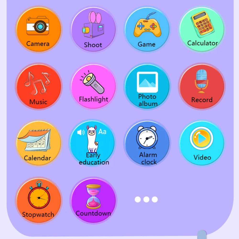 Kinder-Smartphone, Lernspielzeug, Dual-Kamera, Musik-Player, Baby-Telefon mit 8G Memro, Spiel, Lernen für 3-12-Jährige, Geburtstagsgeschenke